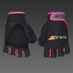 Grays Touch Glove Left Hand Hockey Glove (Black-Pink)