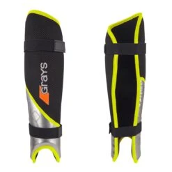 Grays G700 Pro Hockey Shinguards (Black-Fluo Yellow)
