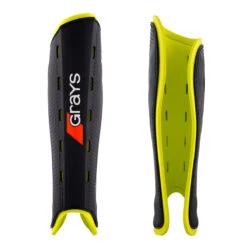 Grays G600 Hockey Shinguards (Black/Fluo Yellow)