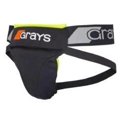 Grays Mens Nitro Abdo Guard (Black-Fluo Yellow)