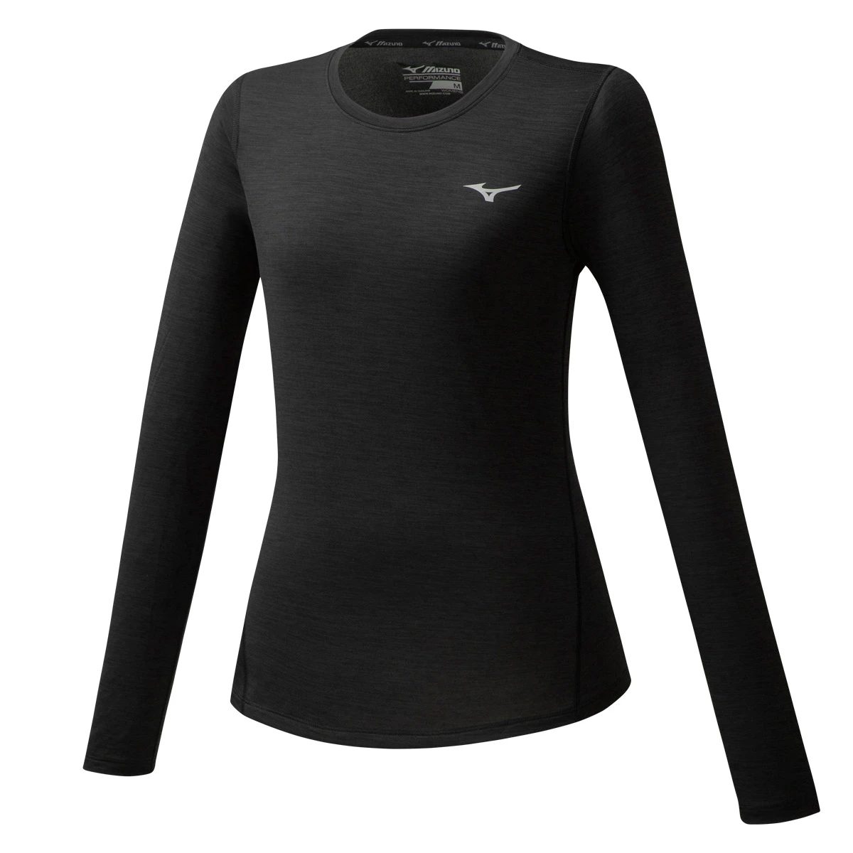 Mizuno Impulse Core Womens Long Sleeve Tee (Black)