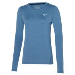 Mizuno Impulse Core Womens Long Sleeve Tee (Copen Blue)