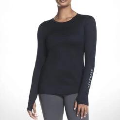 Skechers Go Dri Swift Long Sleeve Womens Top (Black)