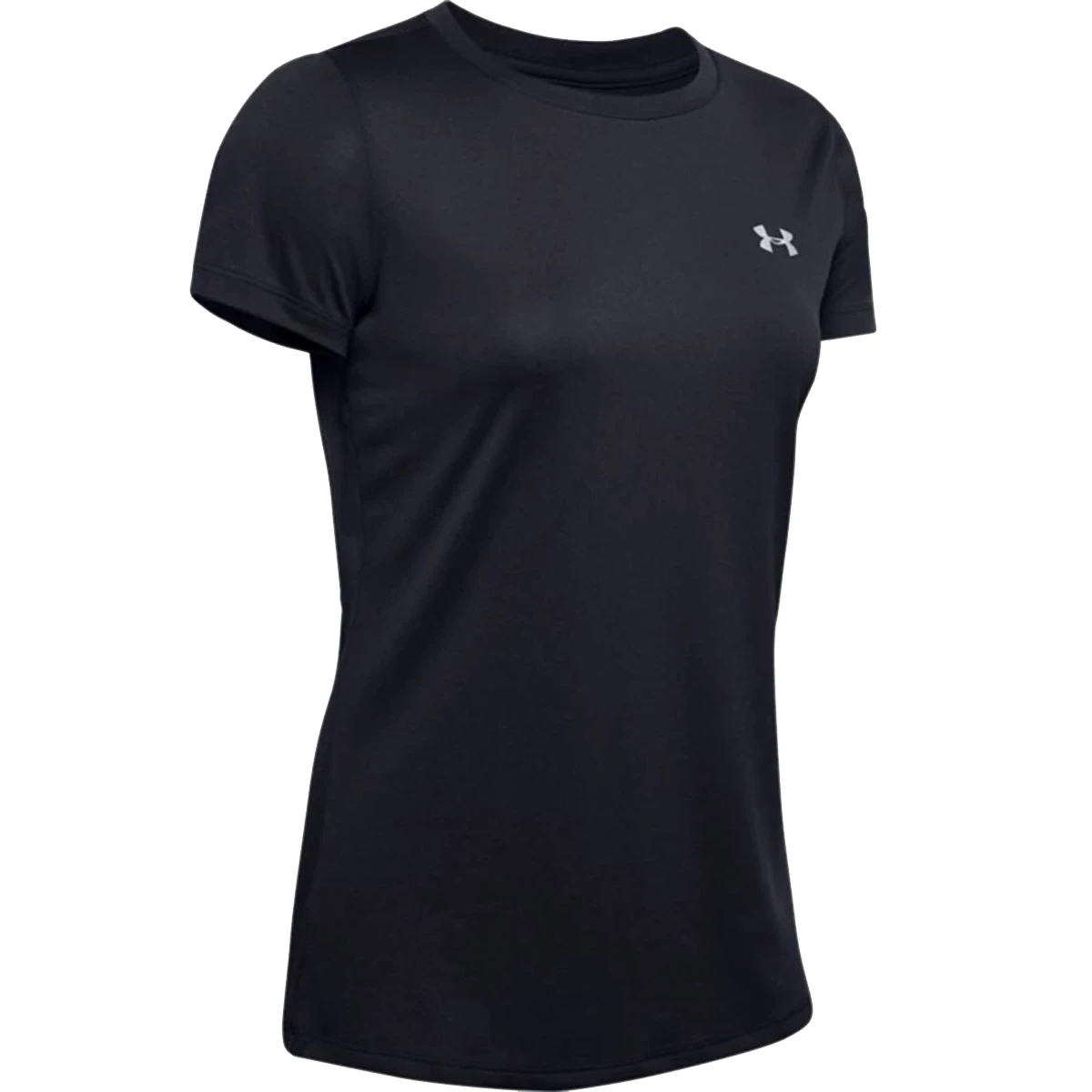 Under Armour Womens Tech Twist Tank (Black-Metallic Silver)