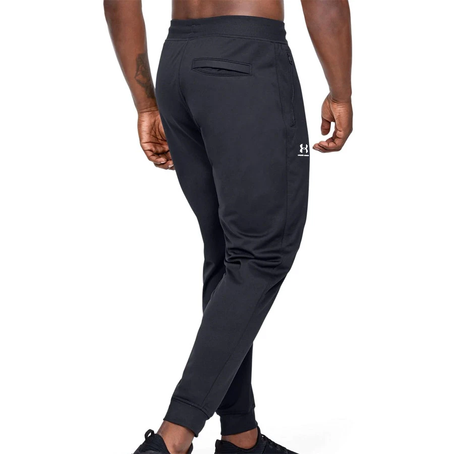 Under Armour Sportstyle Tricot Jogger (Black-White) - Image 3