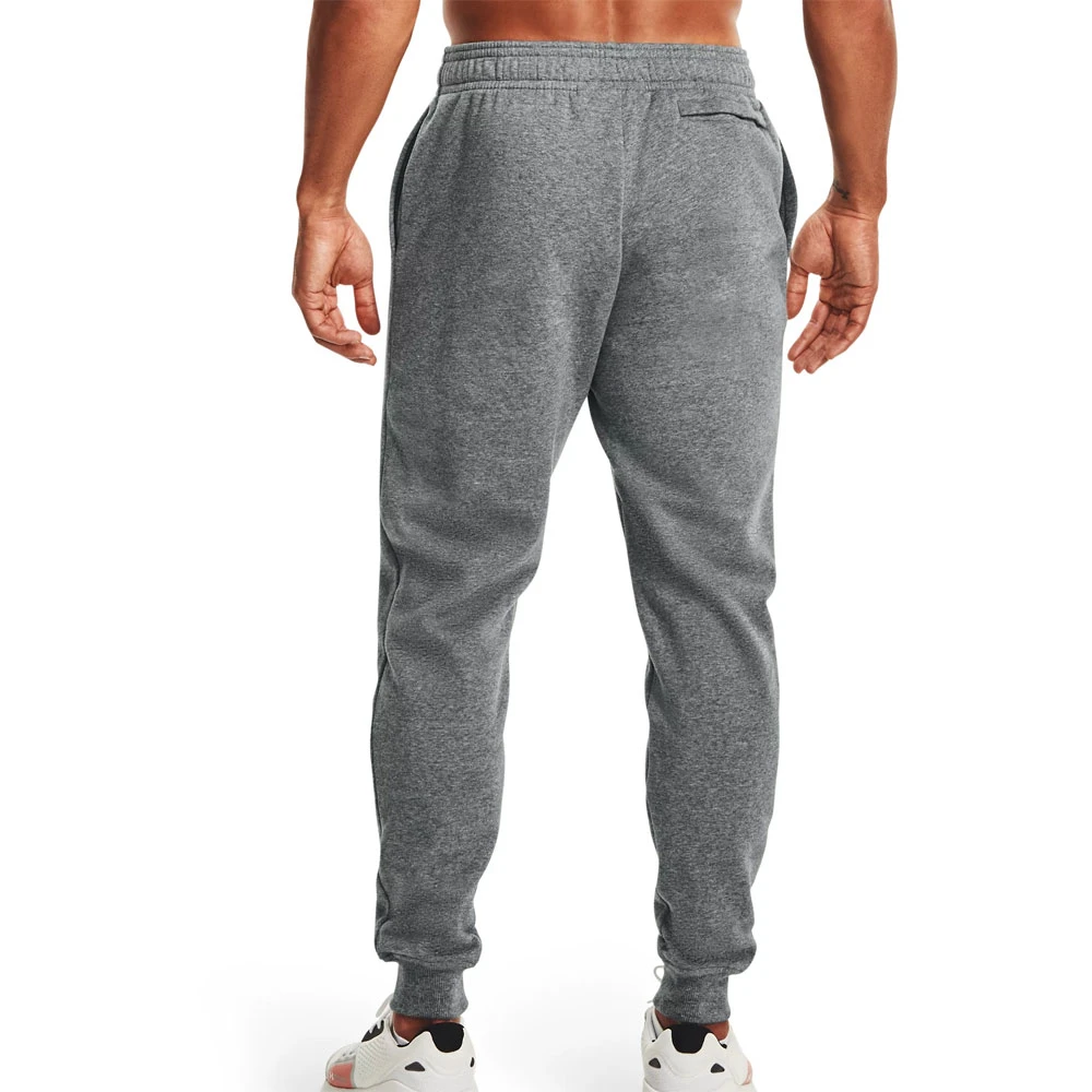 Under Armour Rival Fleece Mens Jogger (Pitch Gray-Light Heather-Onyx White) - Image 2