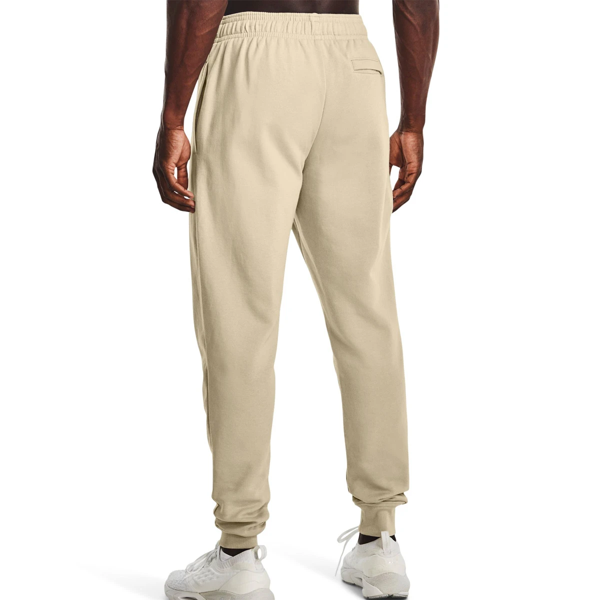 Under Armour Rival Fleece Mens Jogger (Khaki Base-Onyx White) - Image 2