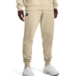Under Armour Rival Fleece Mens Jogger (Khaki Base-Onyx White)