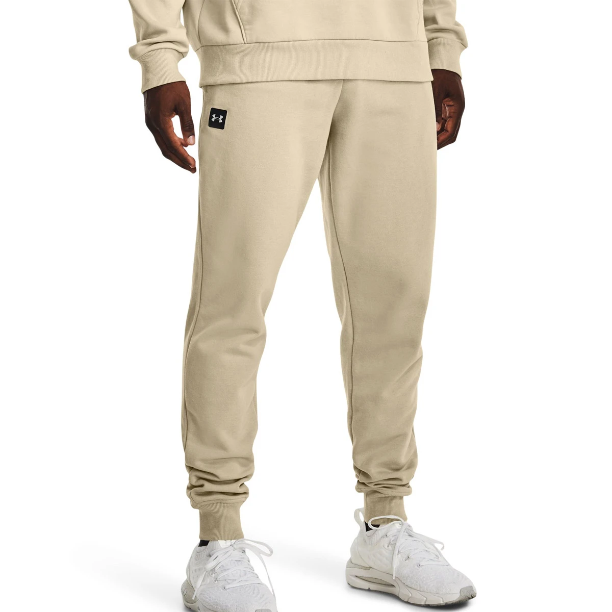 Under Armour Rival Fleece Mens Jogger (Khaki Base-Onyx White)