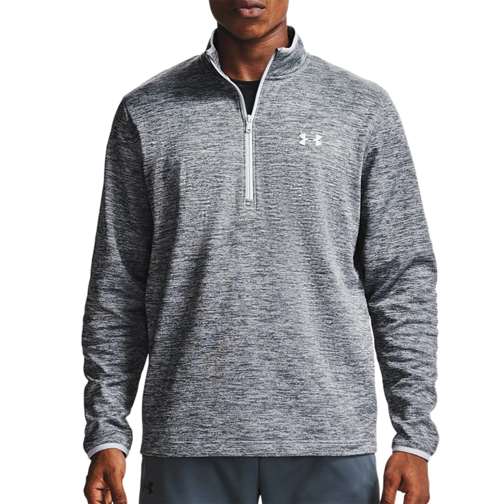 Under Armour UA Armour Fleece 1/2 Zip Mens Top (Halo Gray-Halo Gray)