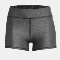 Under Armour Womens HG Armour Mid Rise Shorty (Charcoal-Light Heather)