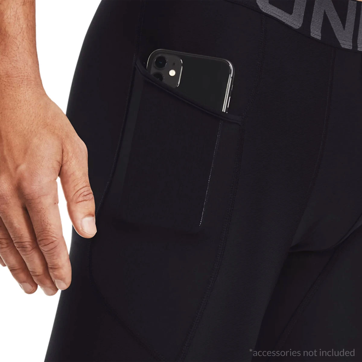 Under Armour Mens HG Leggings (Black) - Image 2