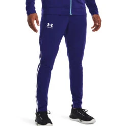 Under Armour Pique Track Pants (Sonar Blue-White)