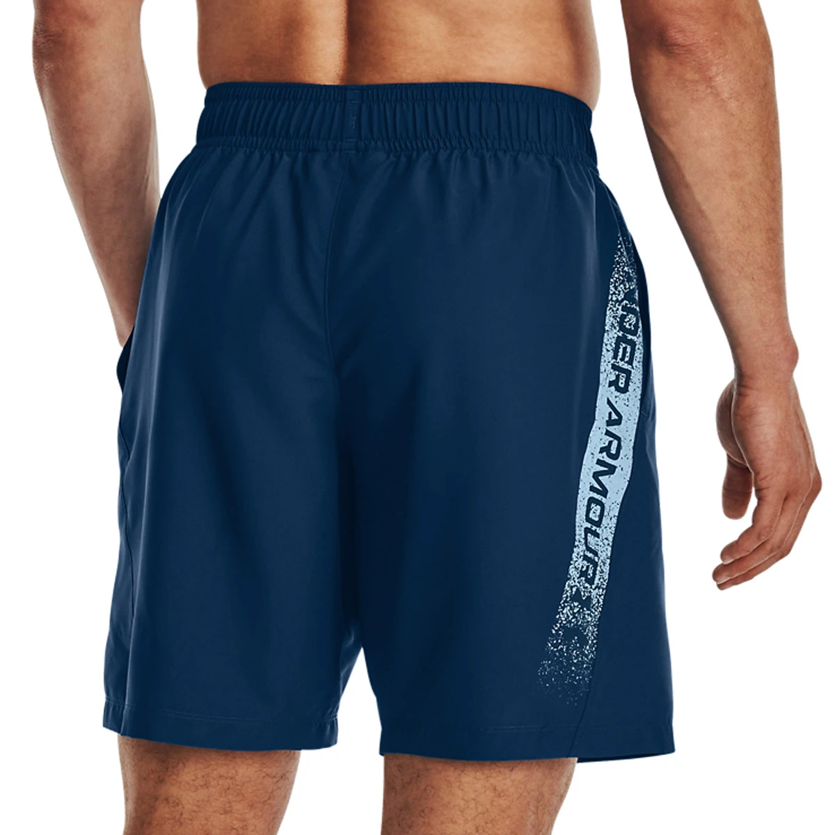 Under Armour Woven Graphic Mens Short (Varsity Blue-Blizzard) - Image 2
