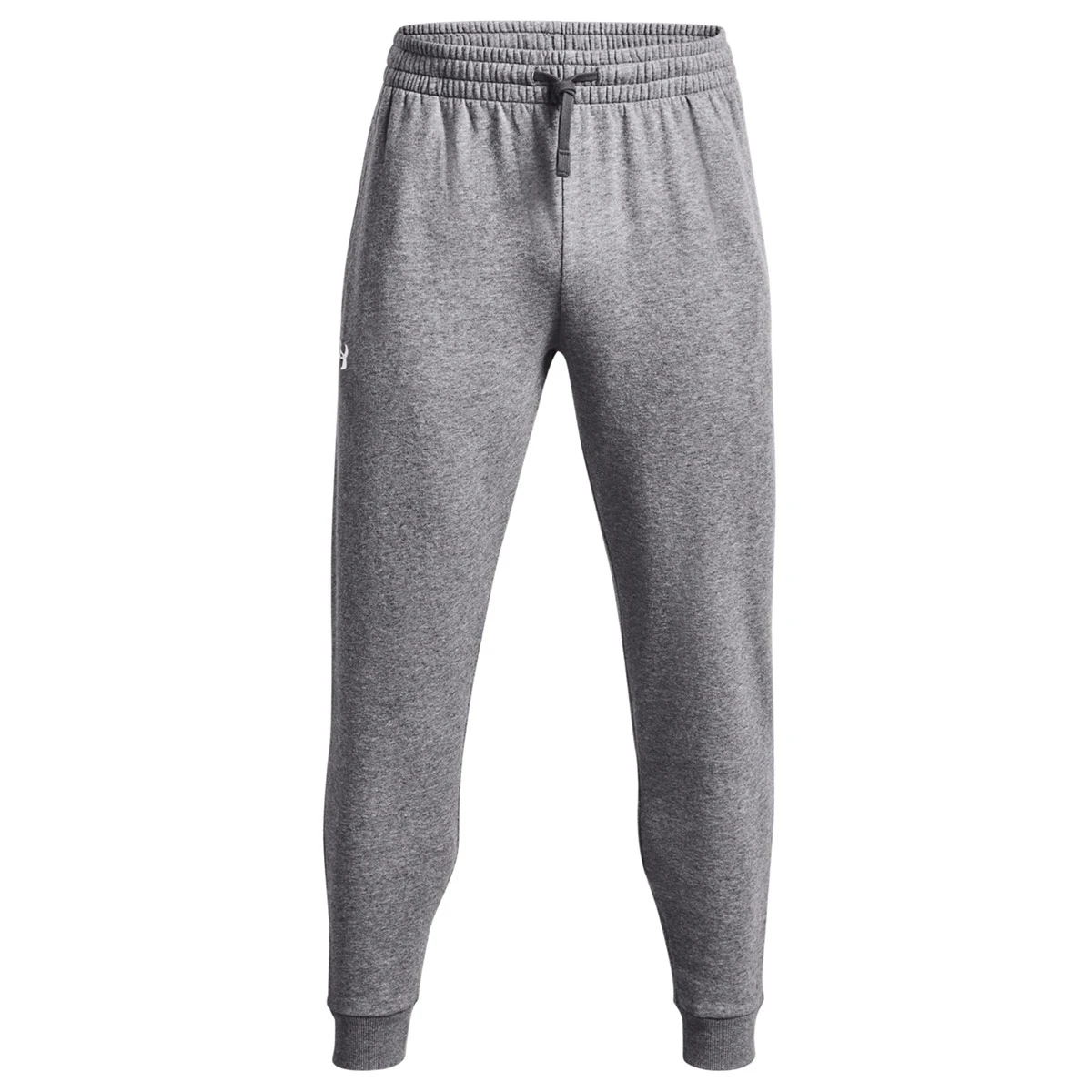 Under Armour Mens Rival Fleece Joggers (Castlerock Light Heather-White)