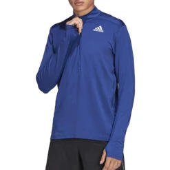 Adidas Own The Run Half Zip Mens Top (Victory Blue)