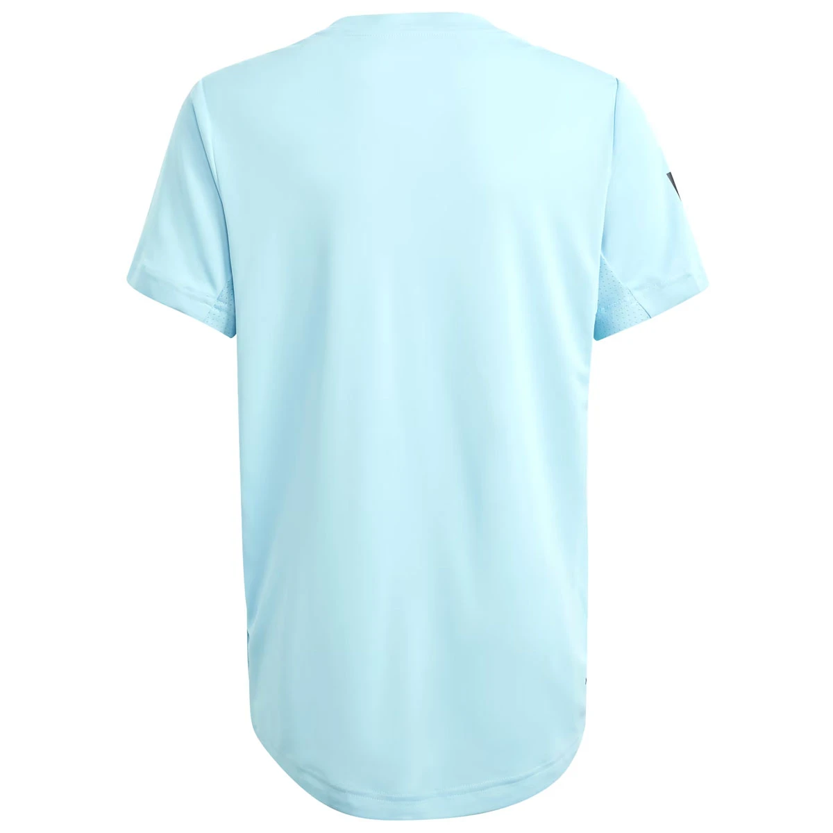 Adidas Club 3 Stripe Boys Tee (Light Aqua) - Image 2